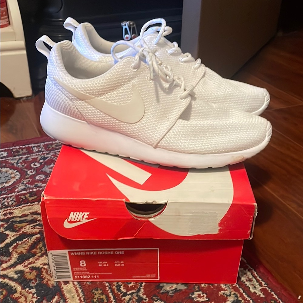 Nike White Roshe Sneakers